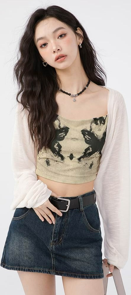 Translucent Shawl Shrug - nightcity clothing