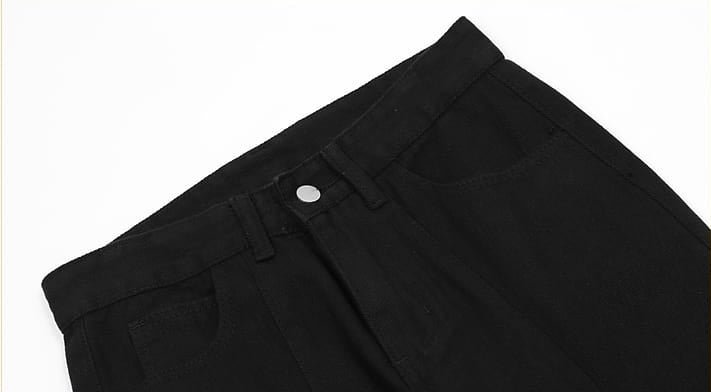 Slim Button-and-Zip Hem Pants - nightcity clothing