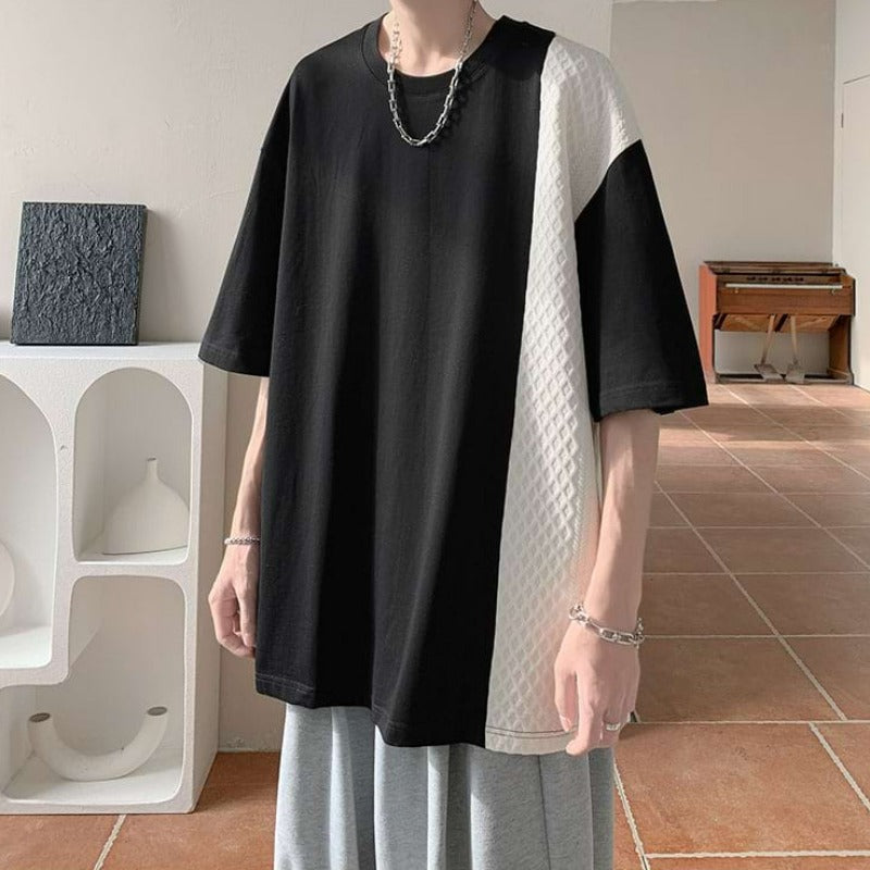 Color Block Textured T-Shirt