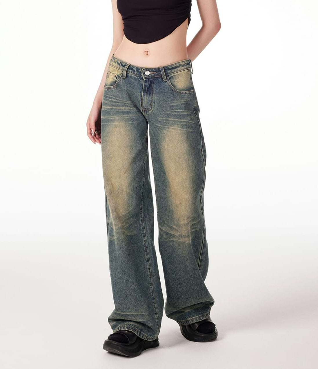 Sandblast Straight Fit Jeans