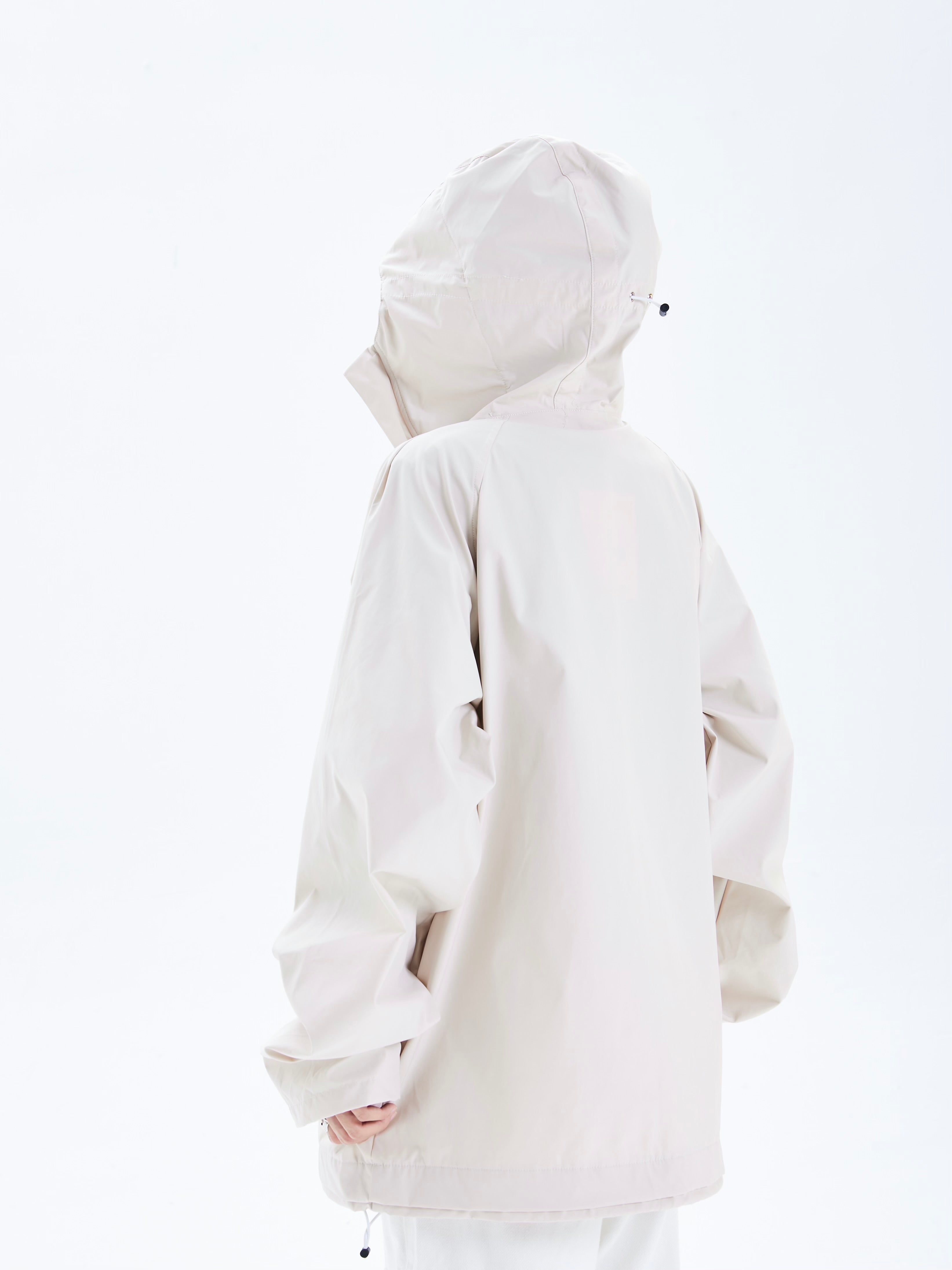 Oversized Double-Zip Hooded Windbreaker - nightcity clothing