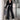 Boxy Cropped Blazer and Color Block Pants Two-Piece Set - nightcity clothing