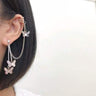 Butterfly Chain Loop Earring - nightcity clothing