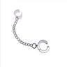 Chain Loop Earring with Chunky Clip-On - nightcity clothing