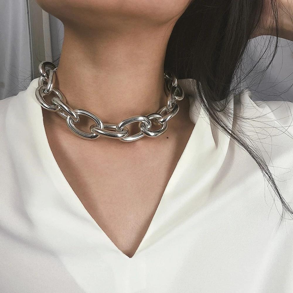 Chunky Chain Choker Necklace - nightcity clothing