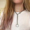 Circle Pendant Chain Necklace - nightcity clothing