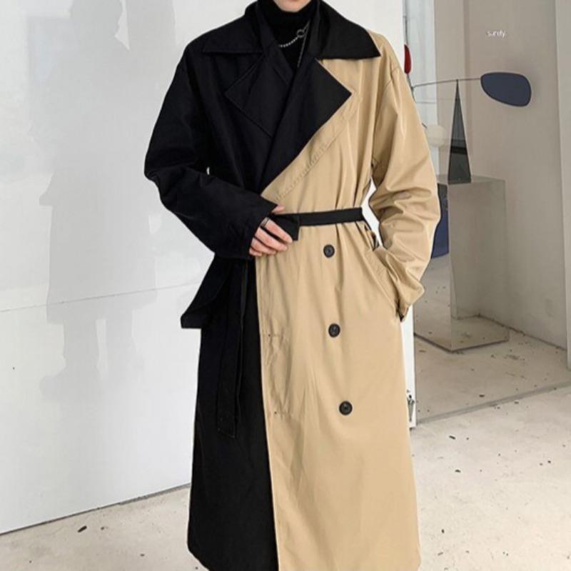 Color Block Trench Coat - nightcity clothing