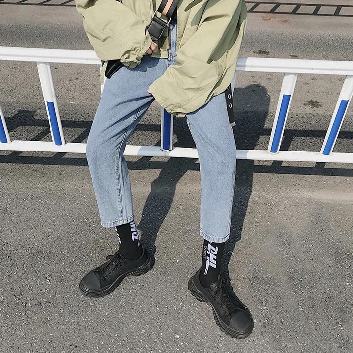 Cropped Slim Jeans - nightcity clothing