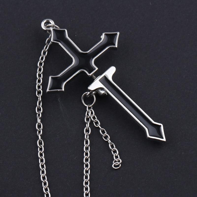 Crucifix Chain Loop Earring - nightcity clothing