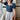 Denim Puff Short-Sleeve Zip Crop Top - nightcity clothing
