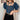 Denim Puff Short-Sleeve Zip Crop Top - nightcity clothing