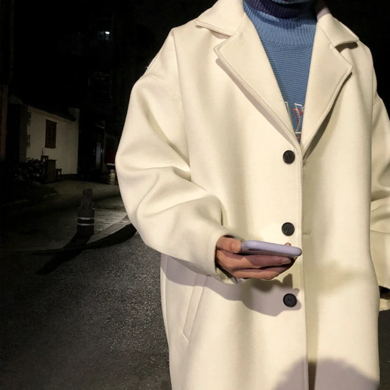 Drop Shoulder Overcoat - nightcity clothing