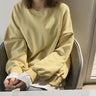 Drop Shoulder Raw Edge Sweatshirt with Split Hem - nightcity clothing