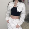 Extra Cropped Slim Denim Jacket - nightcity clothing