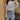 Extra Slim Button Front Top with Split Sleeves - nightcity clothing