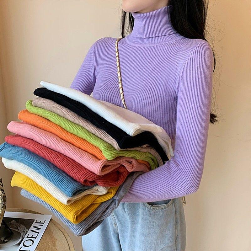 Extra Slim Long-Sleeve Turtleneck Sweater - nightcity clothing