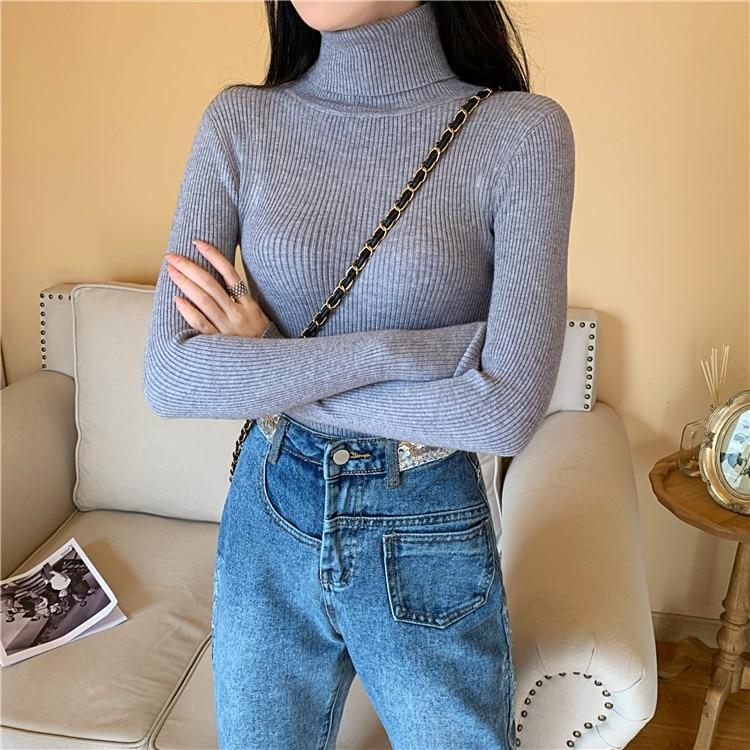 Extra Slim Long-Sleeve Turtleneck Sweater - nightcity clothing