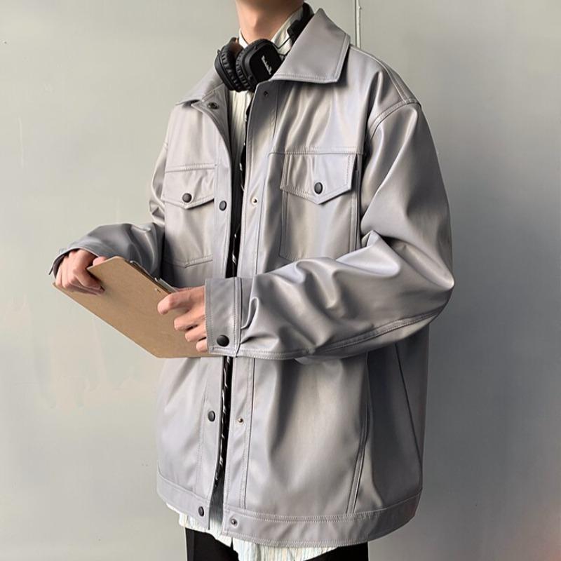 Faux Leather Lightweight Jacket - nightcity clothing