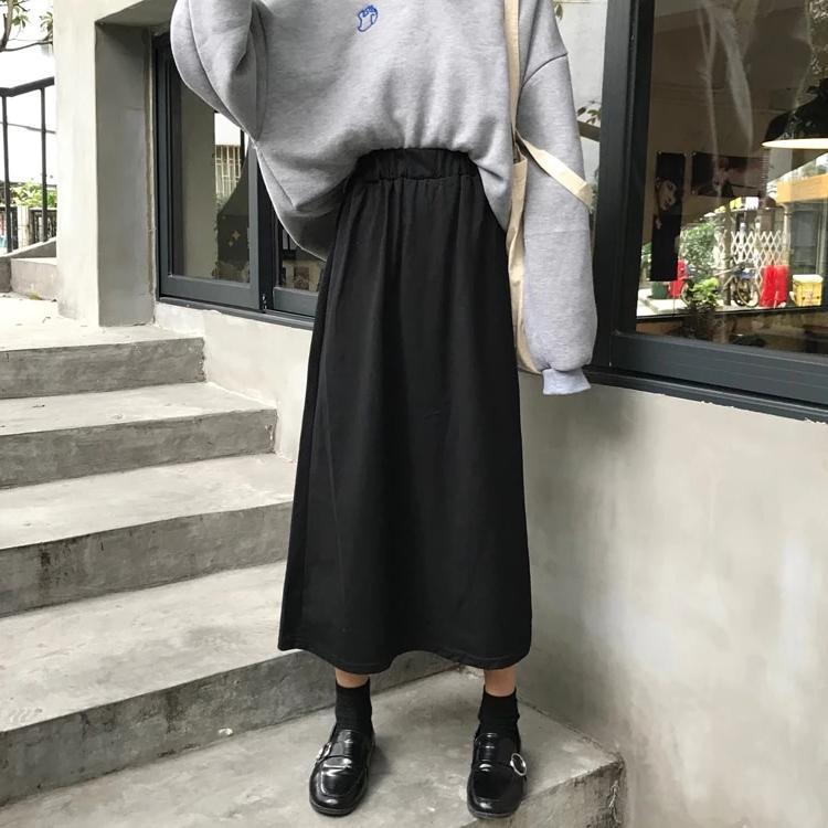 High-Waist Midi Skirt - nightcity clothing