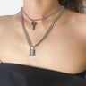 Lock and Key Chain Necklace - nightcity clothing