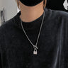 Lock Pendant Chain Necklace - nightcity clothing