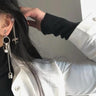 Long Chain Multi-layer Drop Earrings - nightcity clothing