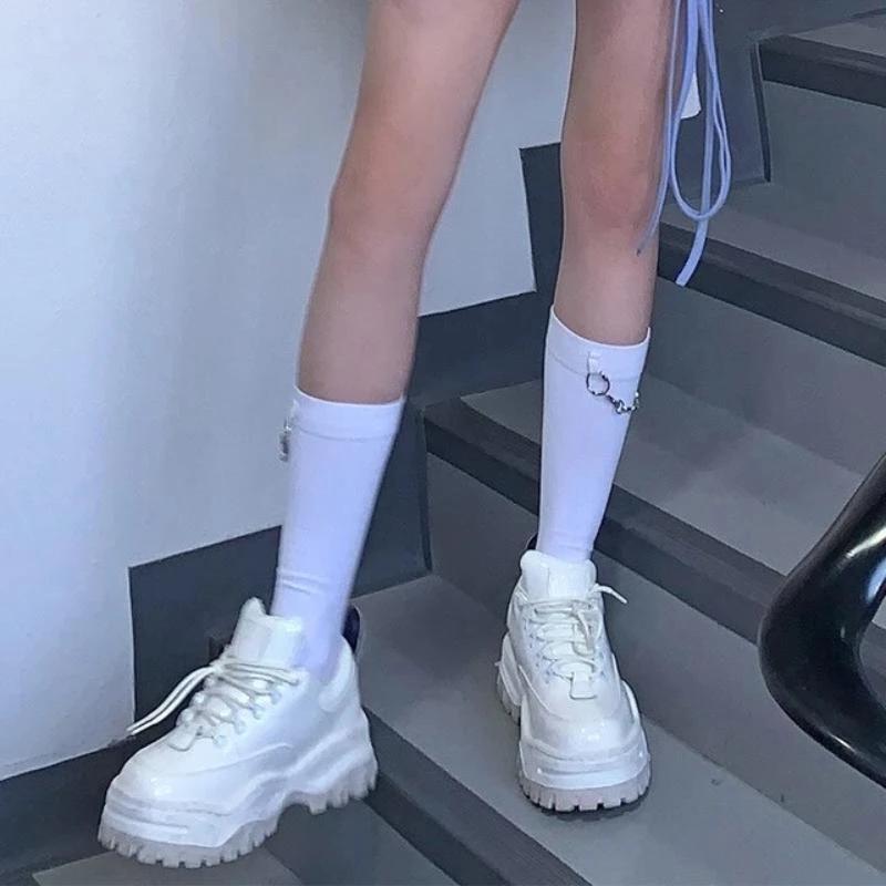 Mid Socks with Thorn Chains - nightcity clothing