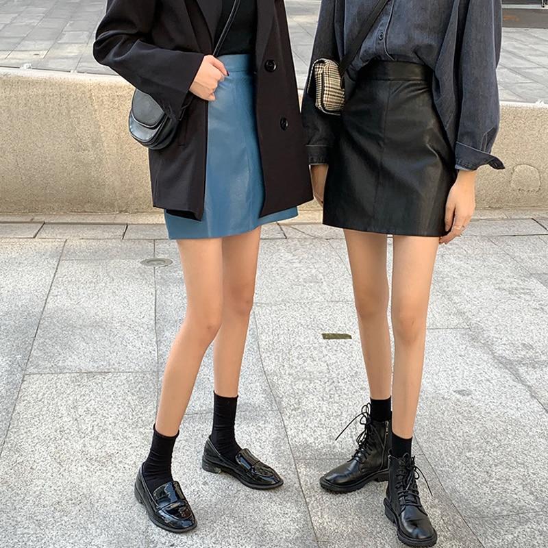Mini Faux Leather Skirt - nightcity clothing
