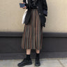 Multi-colored Pleated Midi Skirt - nightcity clothing