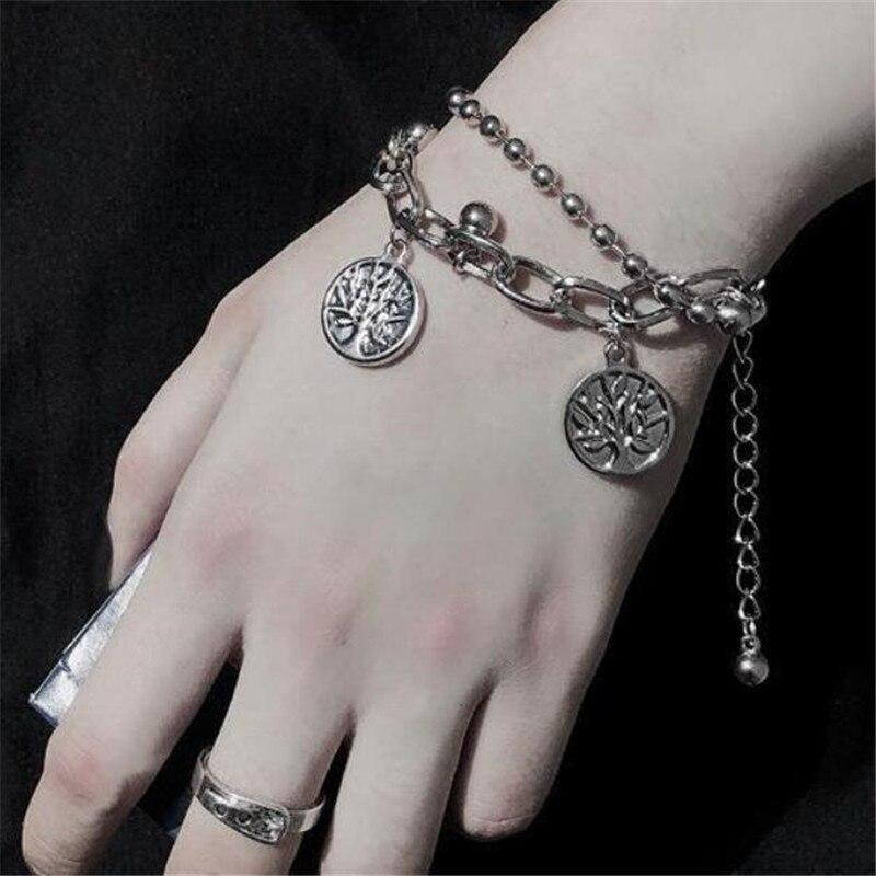 Multi-layer Bracelet with Coin Pendants - nightcity clothing