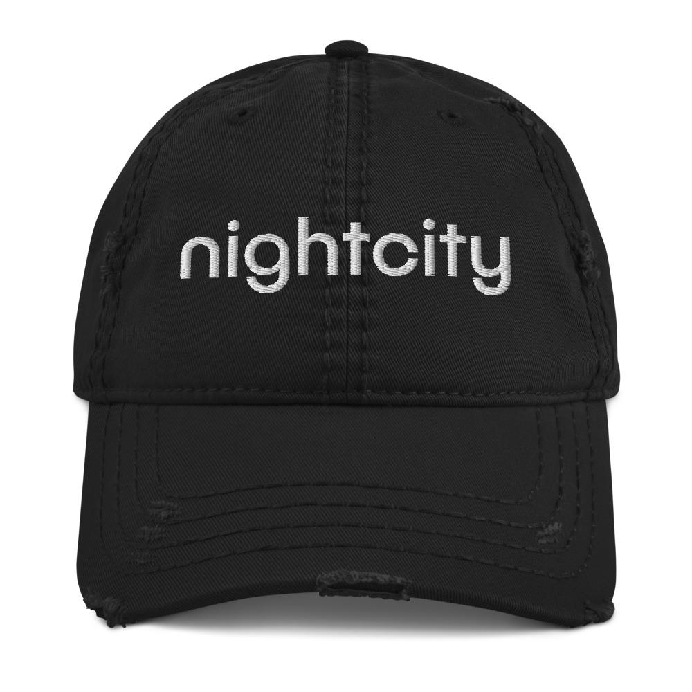 Nightcity Distressed Baseball Cap - nightcity clothing