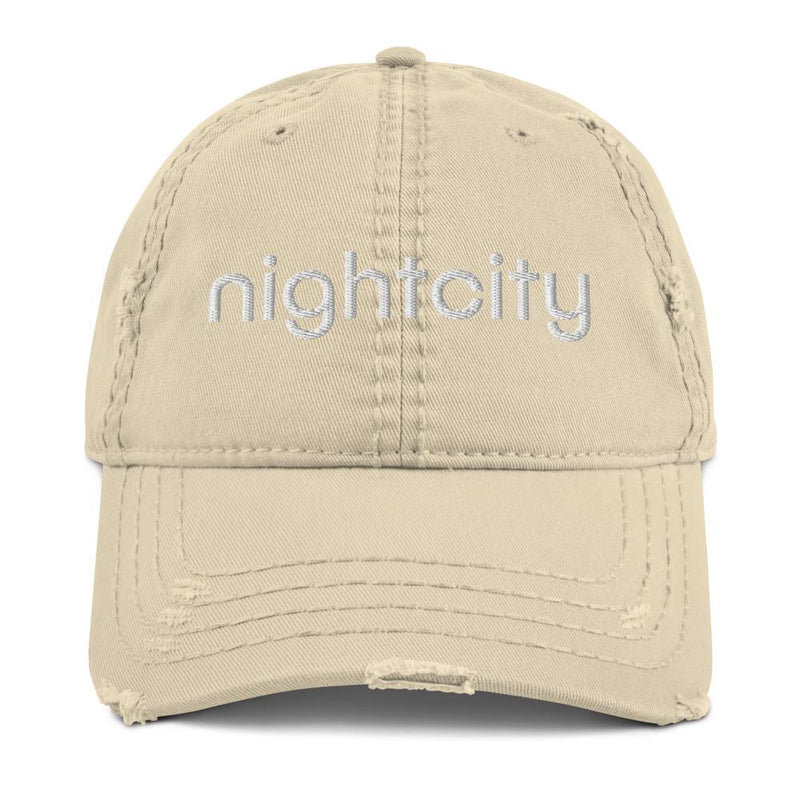 Nightcity Distressed Baseball Cap - nightcity clothing