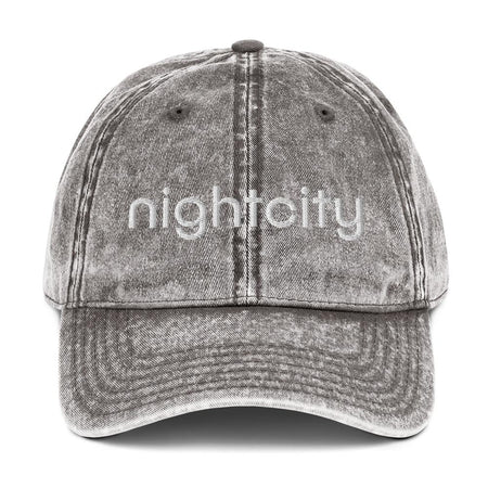 Nightcity Vintage Cotton Twill Cap - nightcity clothing