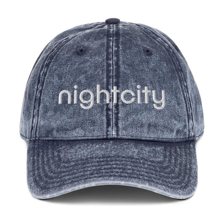 Nightcity Vintage Cotton Twill Cap - nightcity clothing