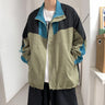 Oversized Color-Block Windbreaker Jacket - nightcity clothing
