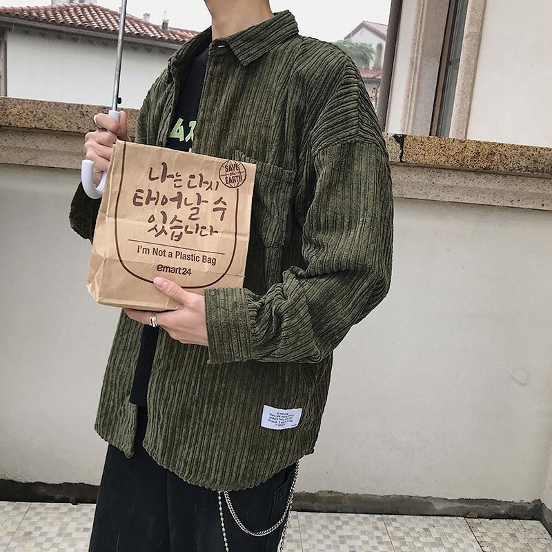 Oversized Corduroy Shirt - nightcity clothing