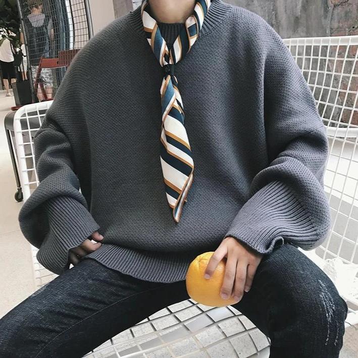 Oversized Knit Sweater - nightcity clothing