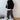 Oversized Mock Two Piece Raw Edge Sweatshirt - nightcity clothing