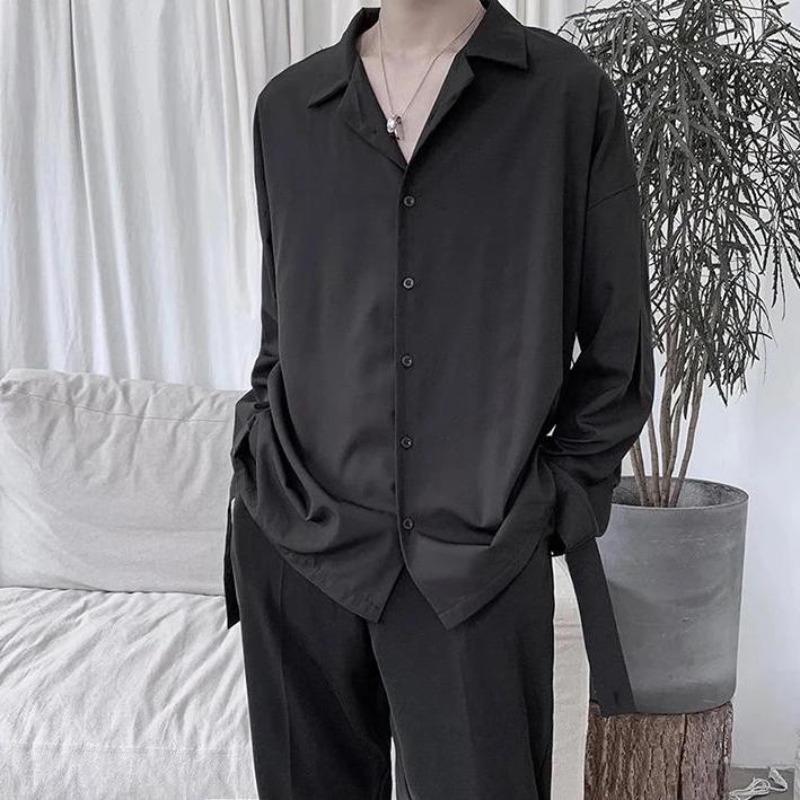 Oversized Shirt with French Cuff - nightcity clothing