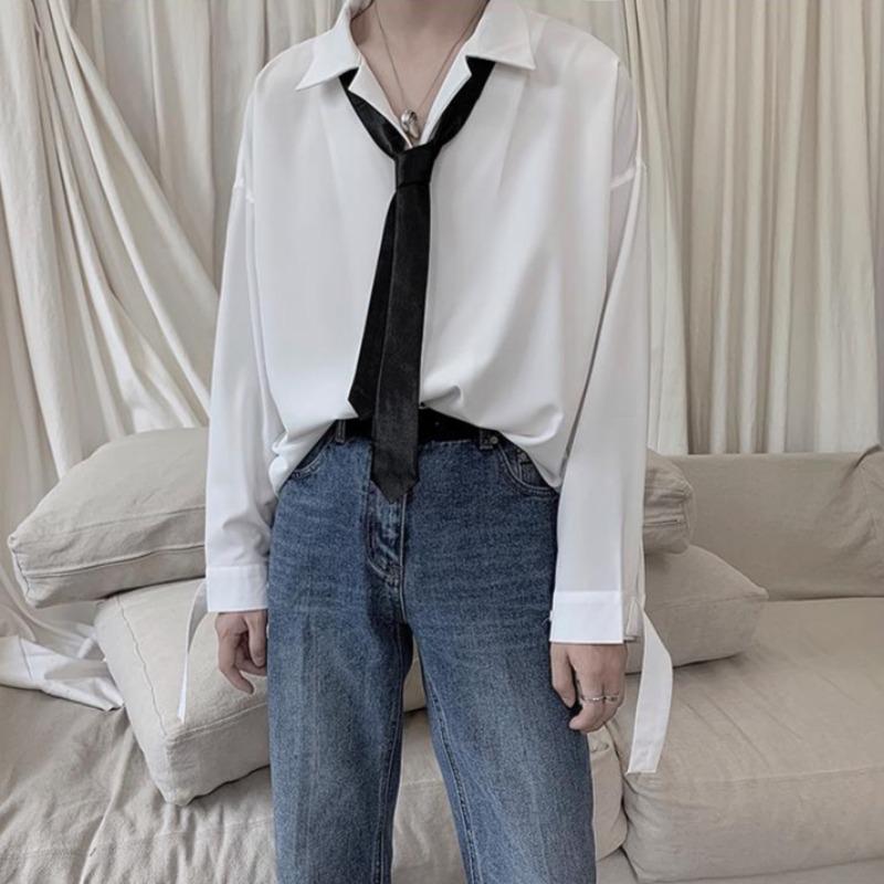 Oversized Shirt with French Cuff - nightcity clothing