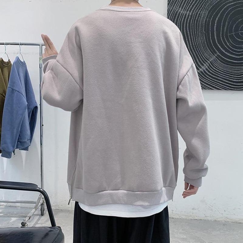 Oversized Sweatshirt with Side Zips - nightcity clothing