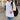 Oversized Tee with Color Block Sleeves - nightcity clothing