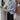 Oversized Three-Quarter Sleeve Shirt with French Cuff - nightcity clothing