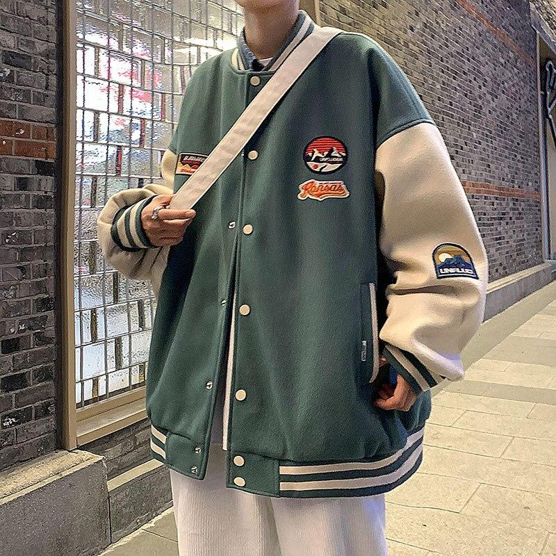 Nightcity Clothing Cropped Baseball Jacket