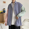 Primary Color Block Striped Shirt - nightcity clothing