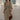 Puff Three-Quarter Sleeve Midi Dress with Square Neckline - nightcity clothing