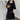 Puff Three-Quarter Sleeve Midi Dress with Square Neckline - nightcity clothing