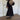 Puff Three-Quarter Sleeve Midi Dress with Square Neckline - nightcity clothing