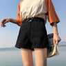 Slim Roll-Up Denim Shorts - nightcity clothing
