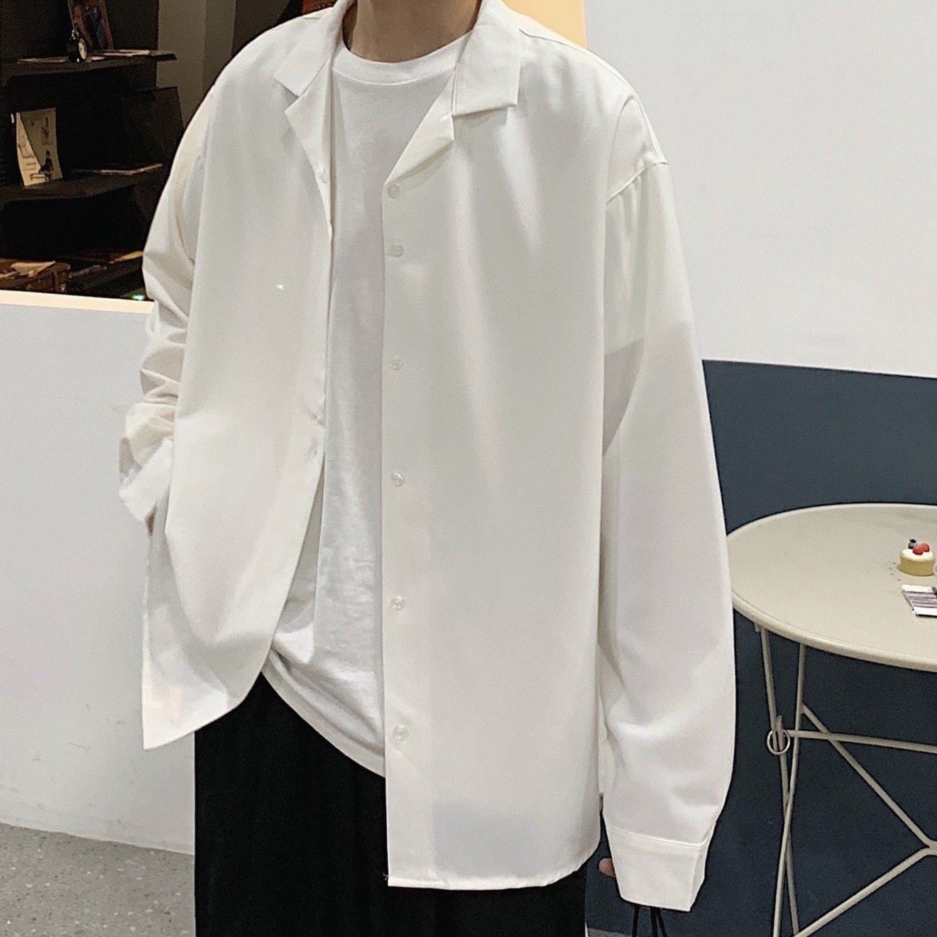 Slim Shirt with French Cuff - nightcity clothing